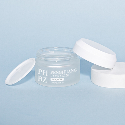 Factory Direct Cream Glass Jars 5-100g Skincare Packaging Container Glass Cosmetic Jar