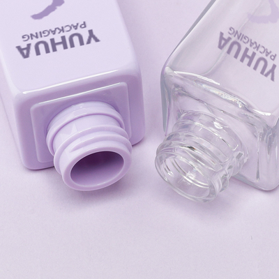 Custom Logo Plastic Square Dropper Bottle Essence Oil Serum Bottle For Customized Logo Skincare