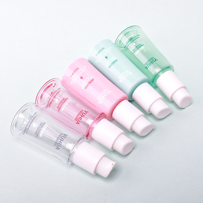 Plastic Facial Body Lotion Pump Bottle 50ml Conical Oil Serum Bottle For Effective Skincare Solutions