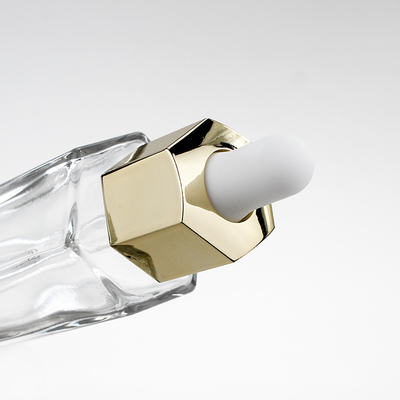 50ml PET Square Serum Dropper Bottle with Rubber Cap