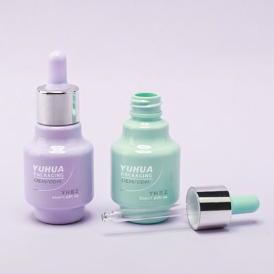 50ml Capacity Serum Dropper Bottles with Customized Silk Screen/Hot Stamping/Labeling Printing Time 15-20 Days