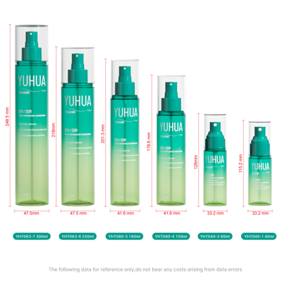 180ml PET Spray Bottle for Sunscreen and Makeup Setting Spray