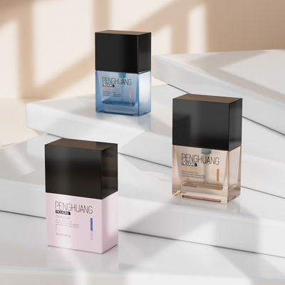 Frosted Liquid Foundation Bottles for Square Packaging 25ml Capacity Clear Surface