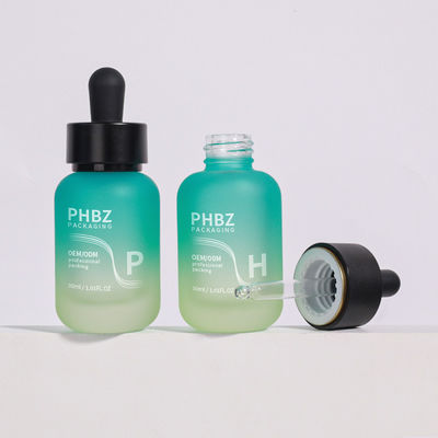 30ml Glass Round Matte Dropper Bottle Oil Serum Bottle Designed for Skincare Essential Oils and Cosmetic Packaging Needs