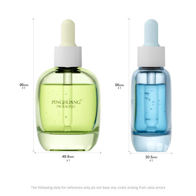 30ml Glass Serum Dropper Bottle oil serum bottle featuring Silk Screen Hot Stamping Labeling ideal for essential oils and skincare products