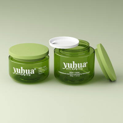 Clear or Color Custom Plastic Cream Jar Round Shape Ideal for Cosmetic Creams Skincare Lotions and Beauty Packaging Needs