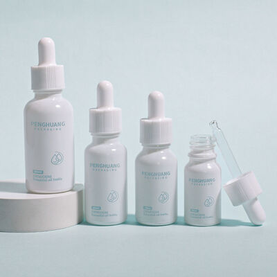 Glass Oil Dropper Glass Bottle Logo Custom Smooth Container Designed for Essential Oils Serums and Cosmetic Applications