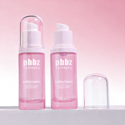 Glass Lotion Glass Bottles Featuring Pump Accessary Sturdy Glass Bottle Material Designed for Skincare and Beauty Lotions