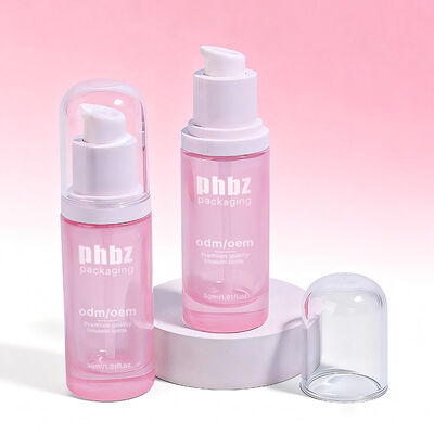 Glass Lotion Glass Bottles Featuring Pump Accessary Sturdy Glass Bottle Material Designed for Skincare and Beauty Lotions