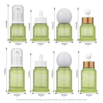 Essence oil serum bottle featuring hot stamping printing offering stylish cosmetic packaging and skincare product appeal