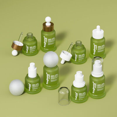 Essence oil serum bottle featuring hot stamping printing offering stylish cosmetic packaging and skincare product appeal