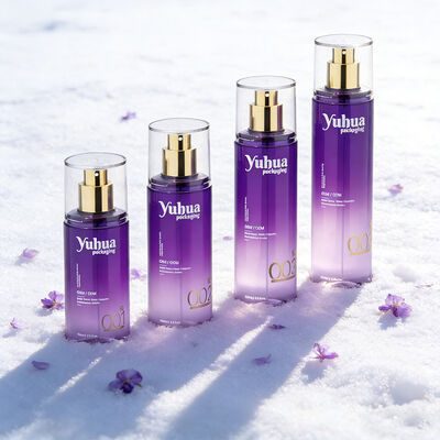 Cosmetic Packaging Set Plastic Bottles with Customized Logo Silk Screen and Hot Stamping Printing for Toner Lotion and Serum Storage