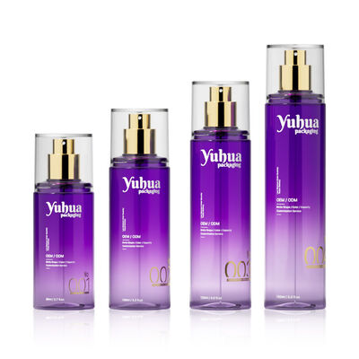 Cosmetic Packaging Set Plastic Bottles with Customized Logo Silk Screen and Hot Stamping Printing for Toner Lotion and Serum Storage