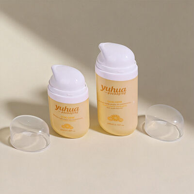 Plastic Lotion Bottle Made of PP Material with Airless Pump and Frosted Surface for Cosmetic Packaging and Liquid Storage