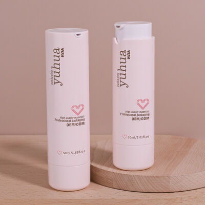 Durable Plastic Lotion Bottle with Airless Pump and Customized Design Ideal for Cosmetic Packaging and Liquid Product Storage