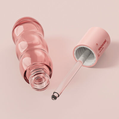Dropper Cap Oil Serum Bottle Featuring Aluminum Plastic Collar Suitable for Skincare Cosmetic and Essential Oil Packaging