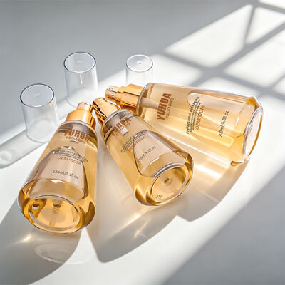 Spray closure type plastic toner bottle designed for skin care solutions offering dispensing and leak proof performance
