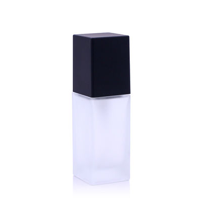 30ml Empty Liquid Foundation Bottles FDA Certified With Black Cover Cap