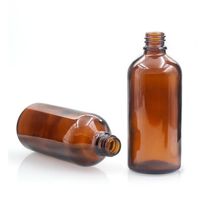 100ml Empty Amber Oil Dropper Glass Bottle With Childproof Cap