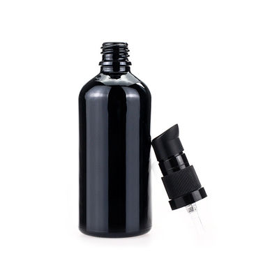 Black Glass Dropper 100ml Pipette Bottle Customized Cosmetic Bottle