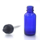 Blue Glass 1 Oz Boston Round Bottles 30ml For Skin Care Products