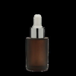 Frosted Flat Shoulder Serum Skincare Hair Oil  Glass Serum Dropper Bottle 30ml Square Painting Bottle Cosmetic Serum Oil