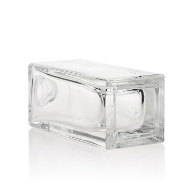 Clear Frosted Liquid Foundation Bottles 30ml Logo Print Square Shaped