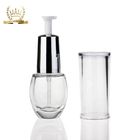 Eco Friendly Silver  Cosmetic Lotion Packaging Glass Bottle Mist Spray Bottle F093