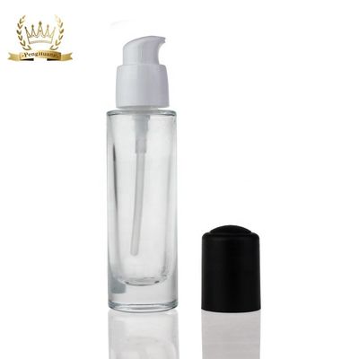 Hot Selling Round Cosmetic Lotion Bottle Glass Foundation Bottle