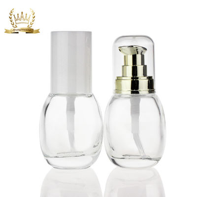 High Quality 30ml Clear Glass Lotion Bottle Liquid Foundation Bottle