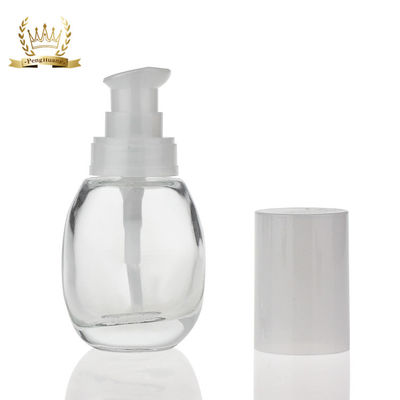 High Quality 30ml Clear Glass Lotion Bottle Liquid Foundation Bottle