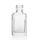 Clear Cosmetic Packaging 30ml Square Foundation Lotion Glass Bottle F133