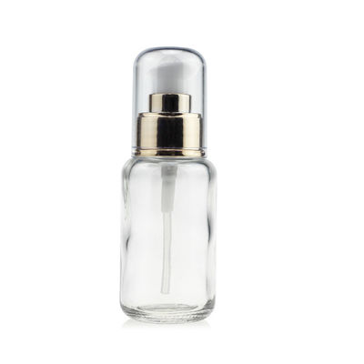 Custom MSDS Foundation Glass Bottle Empty 50ml Clear Glass Bottles