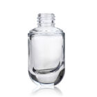 China Empty Clear 30ml Glass Liquid Foundation Bottle With White Pump F139 Popular Shape Makeup