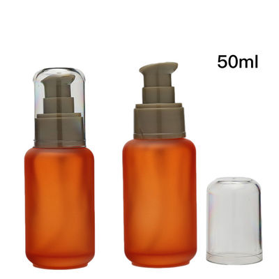 50ml Liquid Foundation Bottles Glass Bottle With Pump For Cosmetic