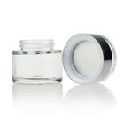 Factory Price Wholesale Clear Cream Cosmetic Container Glass 50ml Cosmetic Jar