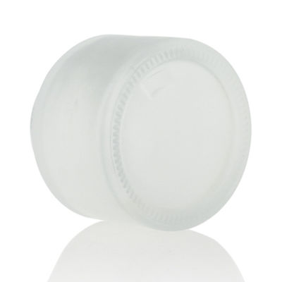 High White 50g Frosted Glass Cream Jar With Luxury Acrylic Gold Lid