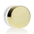 3ml 15ml 20ml Cosmetic Cream Jar Glass Clear With Gold Lids
