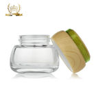 Bamboo Lid 20ml-120ml Cosmetic Bottle Packaging For Skin Care Products
