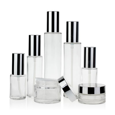 Red Luxury 30ml-120ml Cosmetic Packaging Set Pump Sprayer Screw Cap Sealing