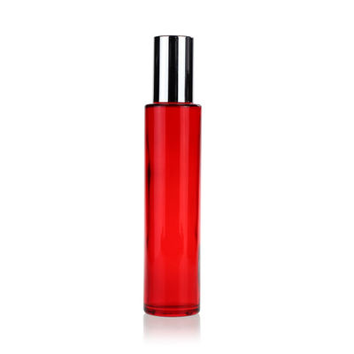 Red Luxury 30ml-120ml Cosmetic Packaging Set Pump Sprayer Screw Cap Sealing