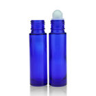 OEM ODM Personal Care 10ml Roll On Bottles Blue Glass For Essential Oil