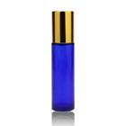 Blue OEM Perfume Oil Roll On Bottles Screw Cap 10ml Roller Ball Bottle
