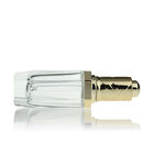 Custom White Eyelash Glass Bottle With Gold Aluminum Dropper Glass Serum Bottle For Skin Care S026
