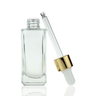 35ml Square Dropper Bottle Skincare Eyes Serum Cosmetic Glass Bottle S025