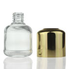 Glass 30ml Empty Dropper Bottles aluminum Collar For Cosmetic Serum