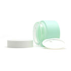30g 50g Frosted Cream Glass Jars Empty Painting Green Cosmetic Container Package