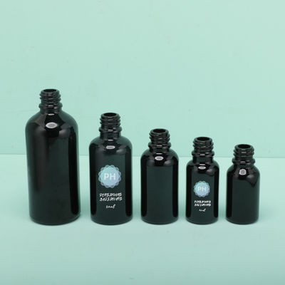 Round 5ml Bamboo Black Essential Oil Dropper Bottle