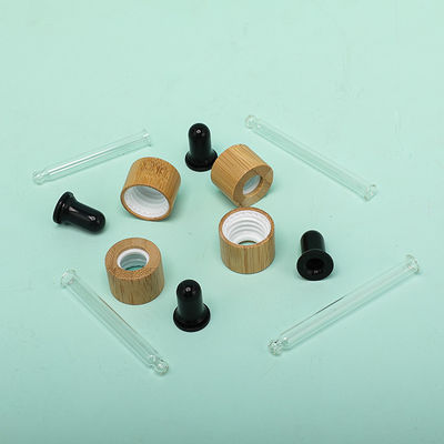 Round 5ml Bamboo Black Essential Oil Dropper Bottle