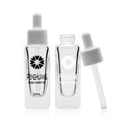 50ml serum glass bottle with white dropper